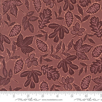 Images of Foraged Found Leafage Lilac Dusk quilting cotton fabric by Fancy That Design House for Moda Fabrics. Features leaves on a purple background. Cute Little Fabric Shop