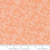 Images of Foraged Found Fractured Peach quilting cotton fabric by Fancy That Design House for Moda Fabrics. Features squares on an orange background. Cute Little Fabric Shop