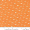 Image of the Agatha Road Pumpkins Pumpkin quilting cotton fabric by Moda Fabrics. Features geometric on an orange background. Cute Little Fabric Shop