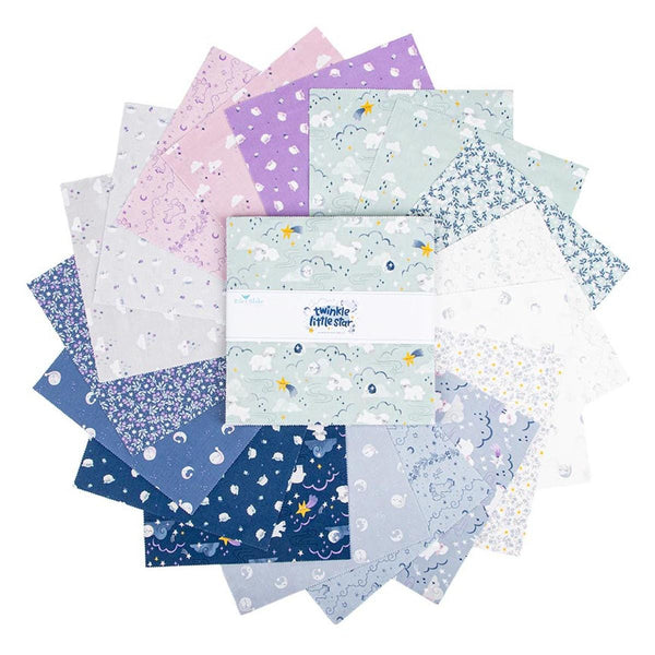 SALE Twinkle Little Star Layer Cake 10" Stacker Bundle - Riley Blake Designs - 42 piece Precut Pre cut - Halloween - Quilting Cotton Fabric