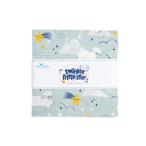 SALE Twinkle Little Star Charm Pack 5" Stacker Bundle - Riley Blake Designs - 42 piece Precut Pre cut - Quilting Cotton Fabric