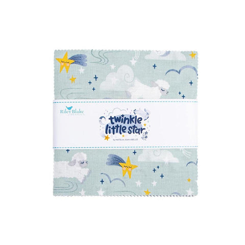 SALE Twinkle Little Star Charm Pack 5" Stacker Bundle - Riley Blake Designs - 42 piece Precut Pre cut - Quilting Cotton Fabric