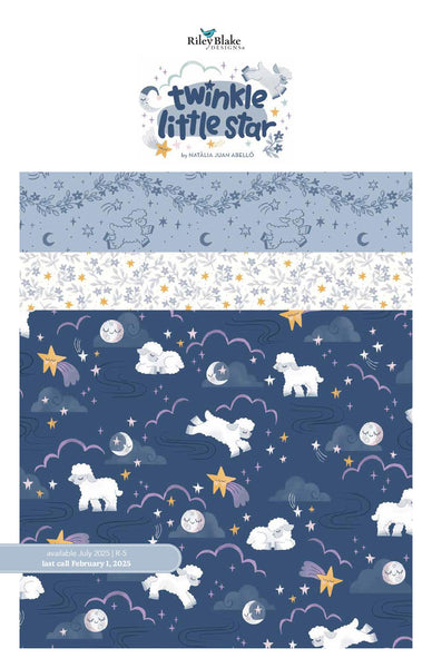 SALE Twinkle Little Star Charm Pack 5" Stacker Bundle - Riley Blake Designs - 42 piece Precut Pre cut - Quilting Cotton Fabric