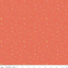 Image of the New Box of Crayons Confetti Rouge Quilting Cotton Fabric by Riley Blake Designs. Features confetti on a red background. Cute Little Fabric Shop