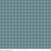Image of John Wayne American West Sun Denim quilting cotton fabric by Riley Blake Official Product for Riley Blake Designs. Features suns on a blue background. Cute Little Fabric Shop