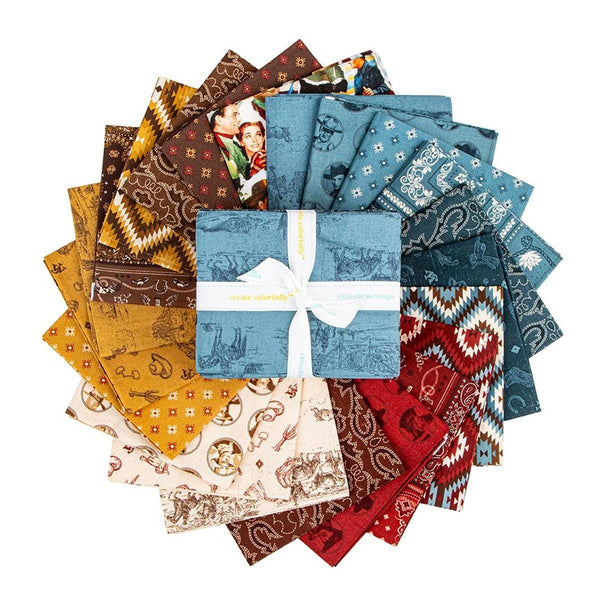 SALE John Wayne American West Fat Quarter Bundle 22 pieces - Riley Blake Designs - Pre cut Precut - Quilting Cotton - Licensed Product
