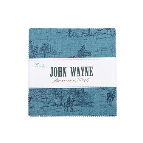 SALE John Wayne American West 5" Stacker Bundle - Riley Blake Designs - 42 piece Precut Pre cut - Quilting Cotton Fabric - Licensed Product