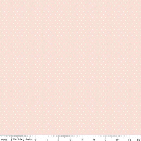 Image of Essence Foils Blush quilting cotton fabric by Fran Gulick for Riley Blake Designs. Features stars on a pink background. Cute Little Fabric Shop