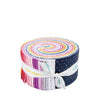 SALE Essence 2.5 Inch Rolie Polie Jelly Roll 40-Piece - Riley Blake - Precut - Minimalism Bright - Quilting Cotton Fabric