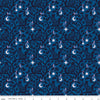 Image of Celtic Cats Forest Cats Blue quilting cotton fabric by Brigid Ashwood for Riley Blake Designs. Features cats in trees on a blue background. Cute Little Fabric Shop