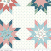 Image of Mary Catherine Star Cheater Print Multi quilting cotton fabric by Amy Smart for Riley Blake Designs. Features stars on an off-white background. Cute Little Fabric Shop