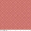 Image of Mary Catherine Grid Faded Red quilting cotton fabric by Amy Smart for Riley Blake Designs. Features squares on a red background. Cute Little Fabric Shop