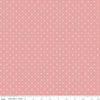 Image of Mary Catherine Petals Mellow Rose quilting cotton fabric by Amy Smart for Riley Blake Designs. Features flowers on a pink background. Cute Little Fabric Shop