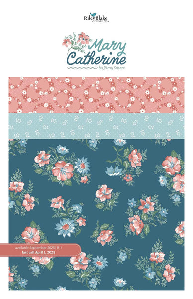 SALE Mary Catherine Fat Quarter Bundle 27 pieces - Riley Blake Designs - Pre cut Precut - Floral - Quilting Cotton Fabric