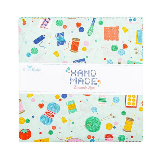Hand Made 10" Stacker Bundle - Riley Blake Designs - 42-piece Precut - Quilting Cotton Fabric