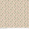 Image of Ivy Reese Berry Branches Latte quilting cotton fabric by Deena Rutter for Riley Blake Designs. Features berries on a tan background. Cute Little Fabric Shop
