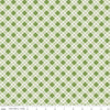 Bee Plaids Scarecrow C12020 Clover - Riley Blake Designs - Diagonal Plaid Green - Lori Holt - Quilting Cotton Fabric