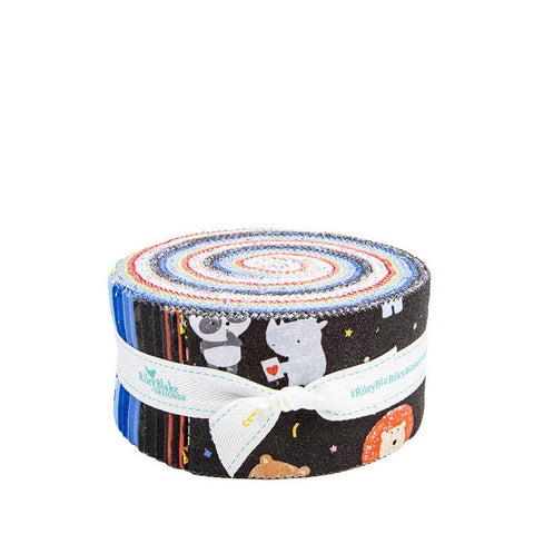 SALE New Box of Crayons 2.5 Inch Rolie Polie Jelly Roll 40 pieces - Riley Blake - Precut Pre cut Bundle Cotton Fabric - Licensed Product