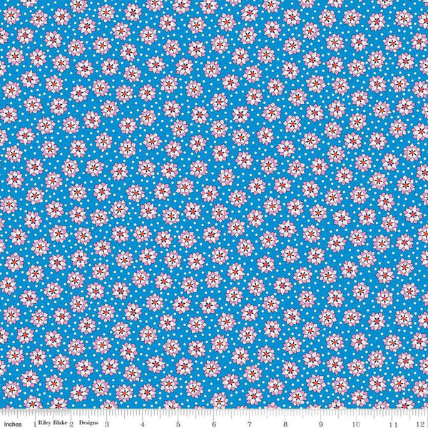 Postcard from Paradise 01667439B Lotus Spot B - Riley Blake Designs - Floral Flowers - Liberty Fabrics - Quilting Cotton Fabric