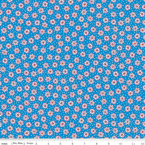 Postcard from Paradise 01667439B Lotus Spot B - Riley Blake Designs - Floral Flowers - Liberty Fabrics - Quilting Cotton Fabric