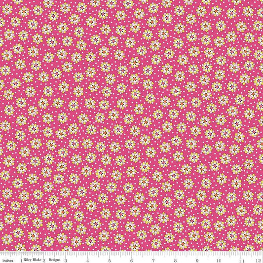 Postcard from Paradise 01667439C Lotus Spot C - Riley Blake Designs - Floral Flowers - Liberty Fabrics - Quilting Cotton Fabric
