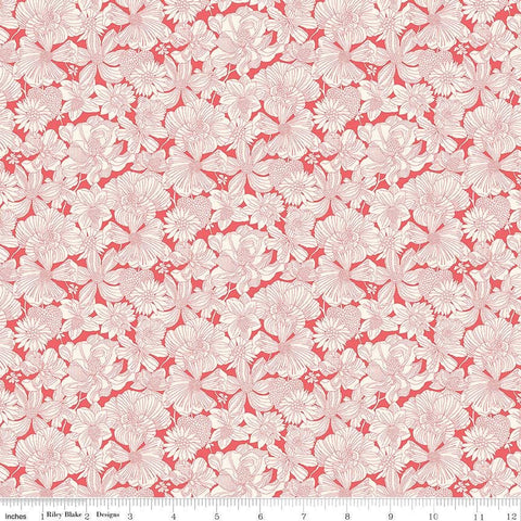 Postcard from Paradise 01667437A Gabriela Bloom A - Riley Blake Designs - Floral Flowers - Liberty Fabrics - Quilting Cotton Fabric