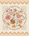 SALE Foraged, Found & Hand Me Down Eggshell Cream Floral Fabric Panel 45638 - Moda Quilting Cotton