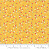 Image of Delightfully Yours Posie Buttercup quilting cotton fabric by Sherri & Chelsi for Moda Fabrics. Features flowers on a yellow background. Cute Little Fabric Shop
