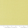 Image of Delightfully Yours Pinwheel Chartreuse quilting cotton fabric by Sherri & Chelsi for Moda Fabrics. Features triangles on a yellow background. Cute Little Fabric Shop