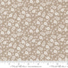 Image of Delightfully Yours Blossoms Stone quilting cotton fabric by Sherri & Chelsi for Moda Fabrics. Features flowers on a gray background. Cute Little Fabric Shop