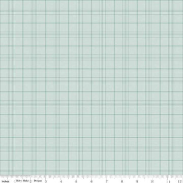 Image of Flannel Peter Rabbit™ & Friends Plaid Blue flannel cotton fabric by Riley Blake Official Licensed Product for Riley Blake Designs. Features checks on a blue background. Cute Little Fabric Shop