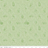 Image of Flannel Peter Rabbit™ & Friends Tolie Fern flannel cotton fabric by Riley Blake Official Licensed Product for Riley Blake Designs. Features animals on a green background. Cute Little Fabric Shop