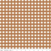 Image of One the Farm Plaid Brown flannel cotton fabric by The RBD Designers for Riley Blake Designs. Features plaid on a tan background. Cute Little Fabric Shop