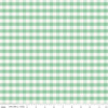 Image of One the Farm Plaid Mint flannel cotton fabric by The RBD Designers for Riley Blake Designs. Features plaid on a green background. Cute Little Fabric Shop