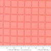 Image of the Sherbet Sunshine Flan Checks Flamingo by Corey Yoder for Moda Fabrics. Features plaid on a coral background. Cute Little Fabric Shop
