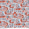 London Bouquet 01667421B Charming City B - Riley Blake Designs - Map City Roads - Liberty Fabrics - Quilting Cotton Fabric