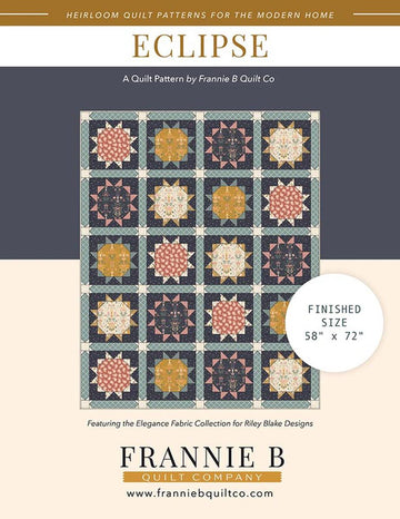 SUPER DEAL! Eclipse Quilt PaTTERN P172 - Frannie B Quilting Co. - Riley Blake Designs - Stars - INSTRUCTIONS Only - Piecing
