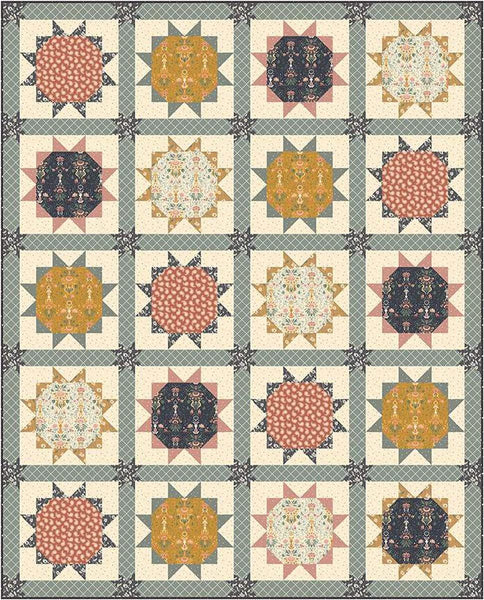 Eclipse Quilt PATTERN P172 by Frannie B Quilting Co. - Riley Blake Designs - Stars - INSTRUCTIONS Only - Piecing
