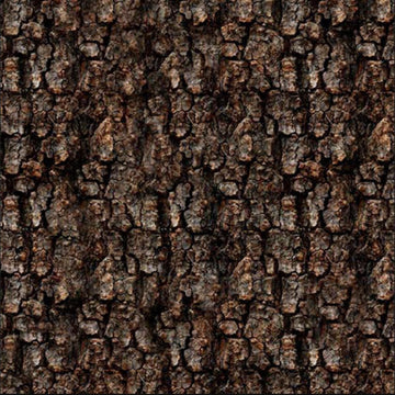 Image of the Earthly Delights Dark Bark Bark quilting cotton fabric by Dan Morris for QT Fabrics. Features bark on a brown background. Cute Little Fabric Shop
