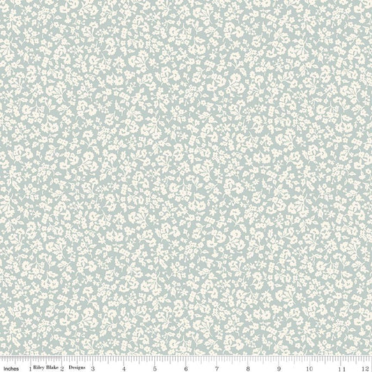 Denim Florals 01667401C Dainty Meadow C - Riley Blake Designs - Floral Flowers - Liberty Fabrics - Quilting Cotton Fabric