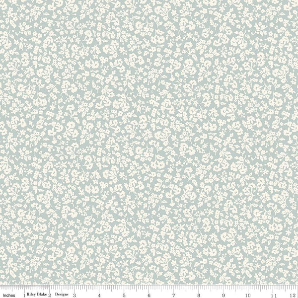 Denim Florals 01667401C Dainty Meadow C - Riley Blake Designs - Floral Flowers - Liberty Fabrics - Quilting Cotton Fabric