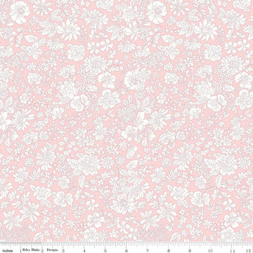 3-Yard cut - Liberty Wide-Width Emily Blossom Powder Rose A WIDEBACK 0166W7406A - Riley Blake - 108" - Quilting Cotton Fabric
