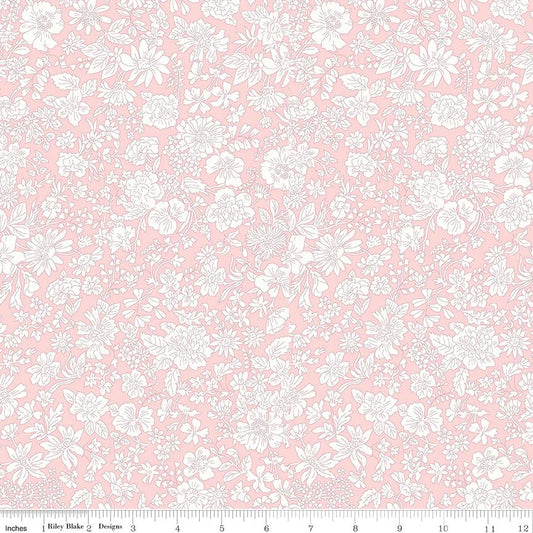 2yd 5" End of Bolt - SALE Liberty Wide-Width Emily Blossom Powder Rose A WIDEBACK 0166W7406A - Riley Blake - 108" - Quilting Cotton Fabric
