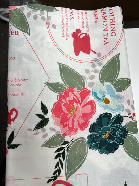 3 Yard Cut - SALE Afternoon Tea WIDE BACK WB14038 Sand - Riley Blake Designs - 107/108" Wide - Floral Flowers - Quilting Cotton Fabric