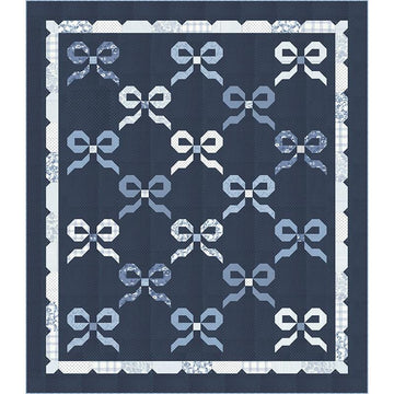 Nantucket Summer Boxed Quilt Kit KIT55260 - Moda Fabrics - Pattern Fabric - Piecing - Bows Cute - Quilting Cotton Fabric