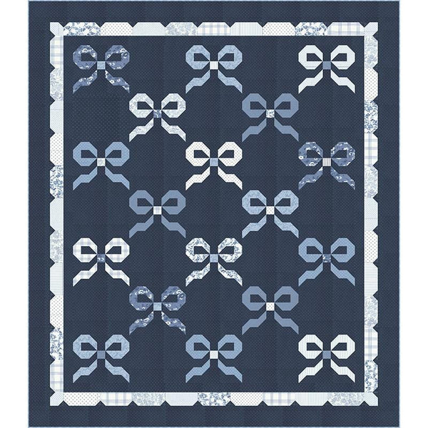 Nantucket Summer Boxed Quilt Kit KIT55260 - Moda Fabrics - Pattern Fabric - Piecing - Bows Cute - Quilting Cotton Fabric