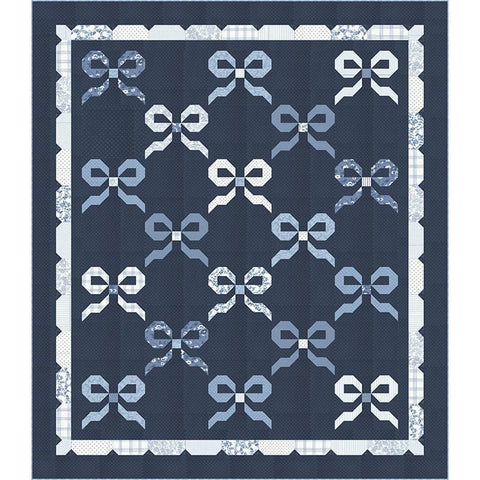 Nantucket Summer Boxed Quilt Kit KIT55260 - Moda Fabrics - Pattern Fabric - Piecing - Bows Cute - Quilting Cotton Fabric