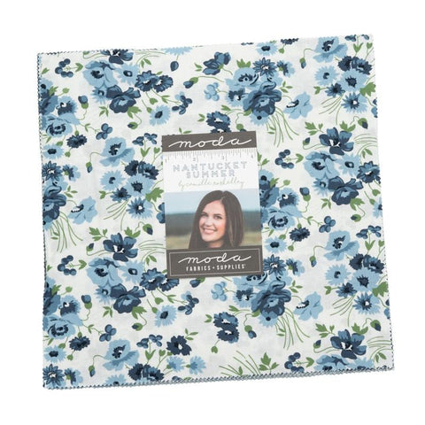 Nantucket Summer Layer Cake 10" 55260LC Stacker Bundle - Moda Fabrics - 42 piece Precut Pre cut - Floral Flowers - Quilting Cotton Fabric