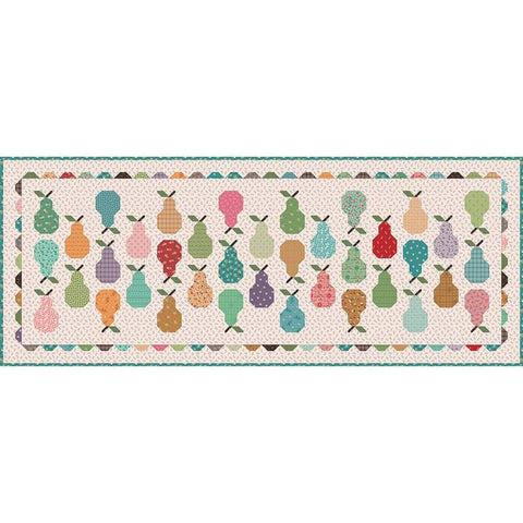 SALE Pretty Pears Runner Boxed Quilt Kit KT-16471 by Lori Holt - Gentler Times - Riley Blake Designs - Pattern Fabric Kit -  Quilting Cotton