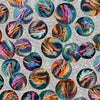 Image of Dragon's Song Dragon Heads Gray quilting cotton fabric by Morris Creative Group for QT Fabrics. Features dragons on a gray background. Cute Little Fabric Shop